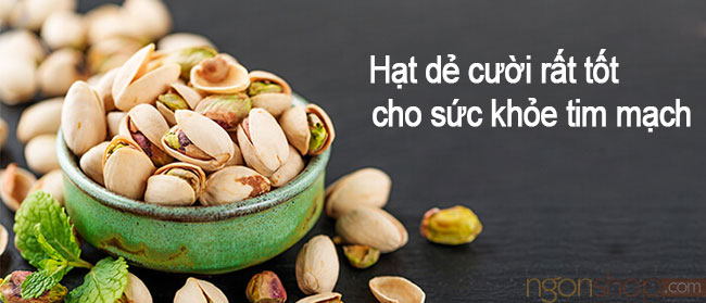 Hạt dẻ cười rất tốt cho sức khỏe tim mạch