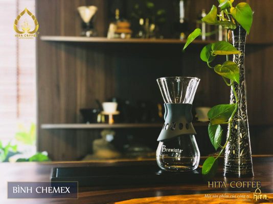 Cold Brew - Chạy Theo Xu Thế 3 HITA Coffee - bình chemex eo bọc gỗ